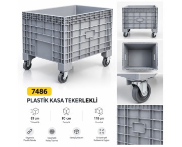 PLASTİK TEKERLEKLİ KASA