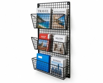 TEL KAFES 2+1 GÖZLÜ 4 KANCALI DUVAR TİPİ DERGİLİK & GAZETELİK
