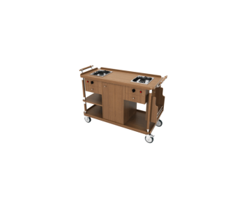 ÇİFT OCAKLI FLAMBE ARABASI